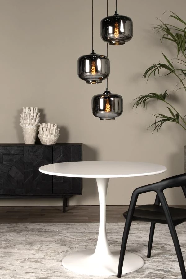 Lucide MEDINE - Suspension - Ø 46 cm - 3xE27 - Fumé - ambiance 1